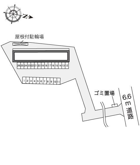 一本木(22650)の駐車配置図