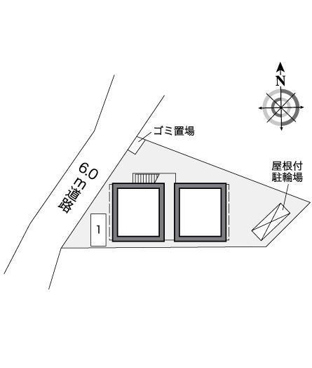 天台(26661)の駐車配置図