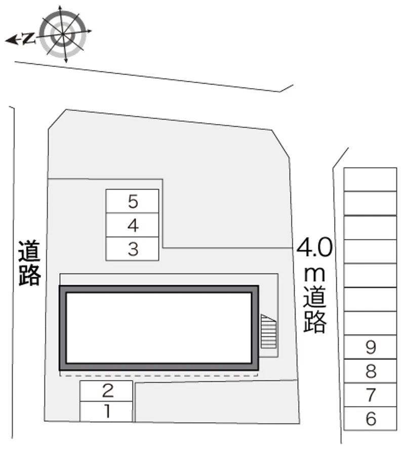 ファーイーズ(24714) 敷地外駐車場の駐車配置図