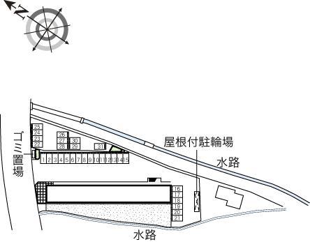 おかのごう(42384)の駐車配置図