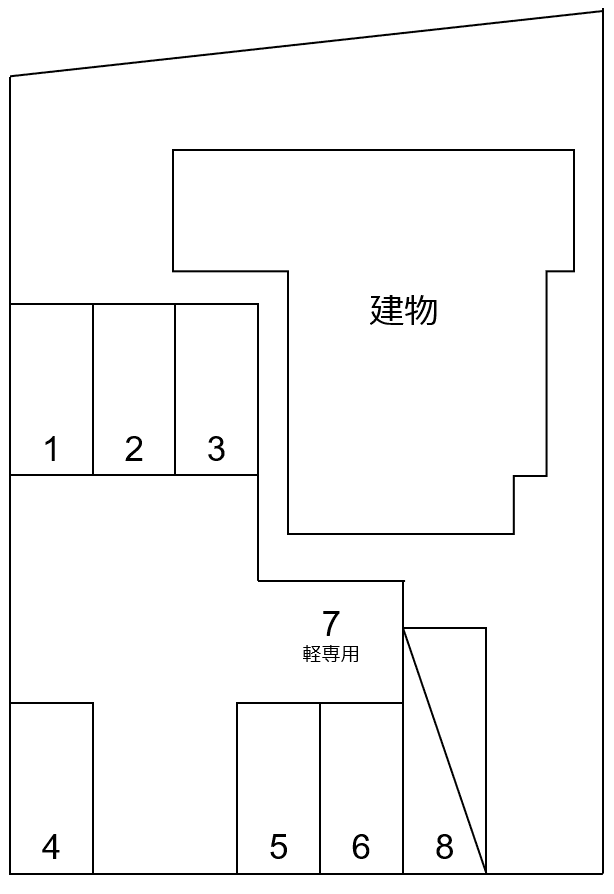 又吉契約駐車場の駐車配置図
