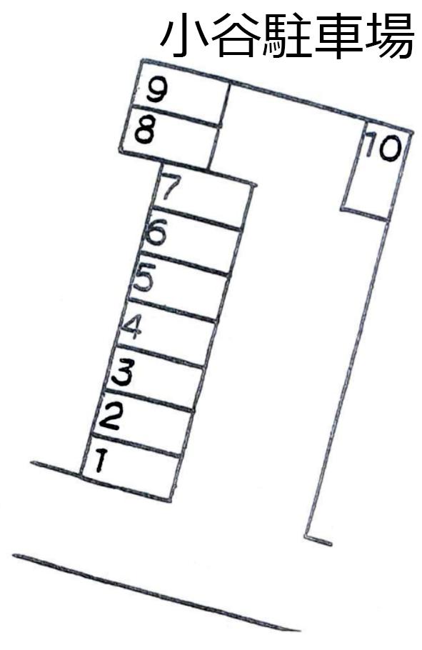 小谷駐車場の駐車配置図