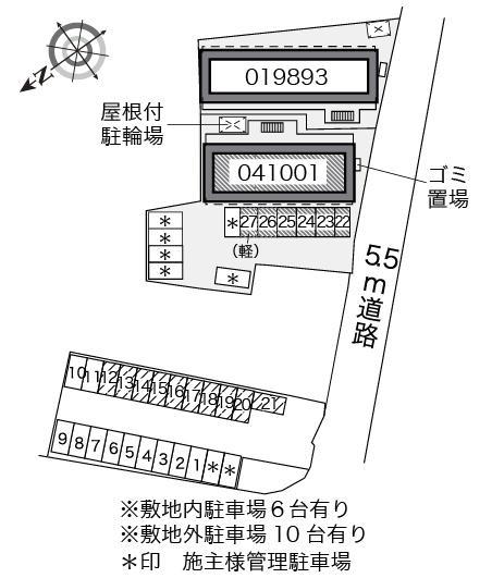 ルーブ かなえ(41001)の駐車配置図
