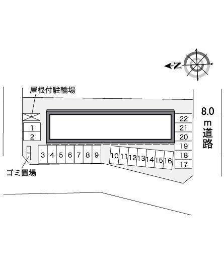 キャスルⅡ(39647)の駐車配置図