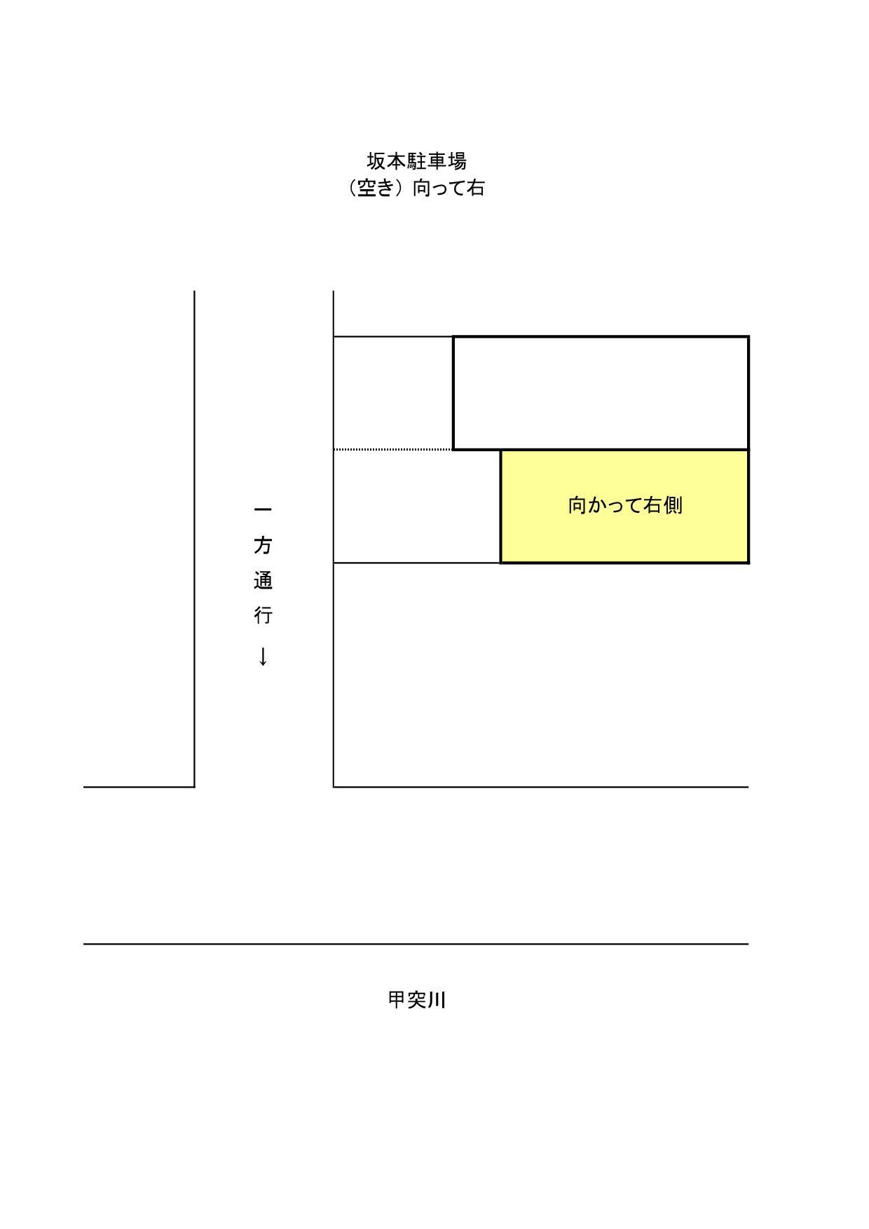 坂本駐車場の駐車配置図
