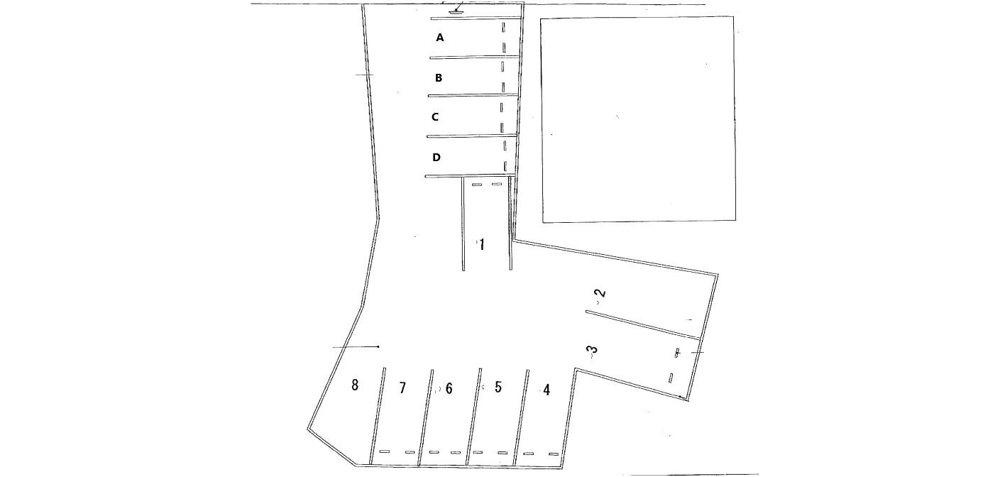 さくらパーキングの駐車配置図