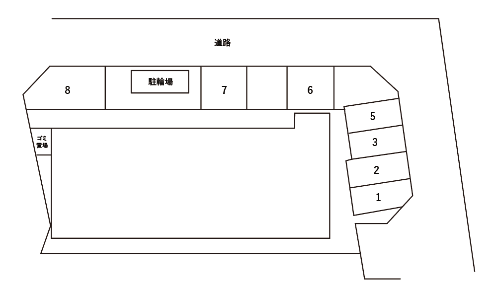 アムール葛の葉の駐車配置図