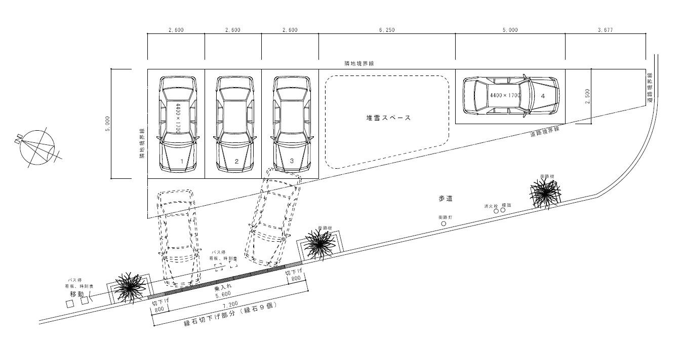青葉町8丁目駐車場の駐車配置図