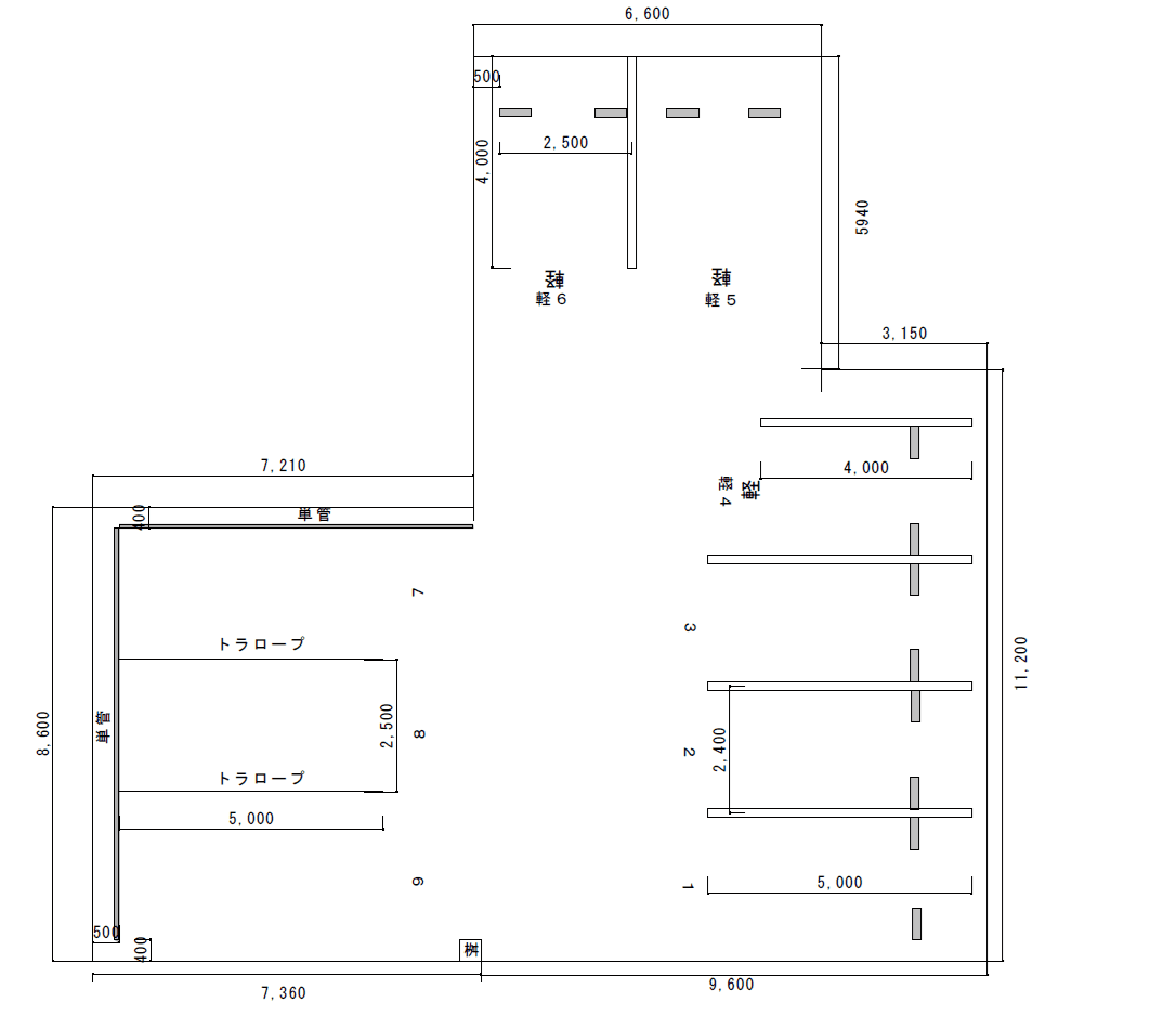 パーキングスペース西堀通11番町第2月極駐車場の駐車配置図