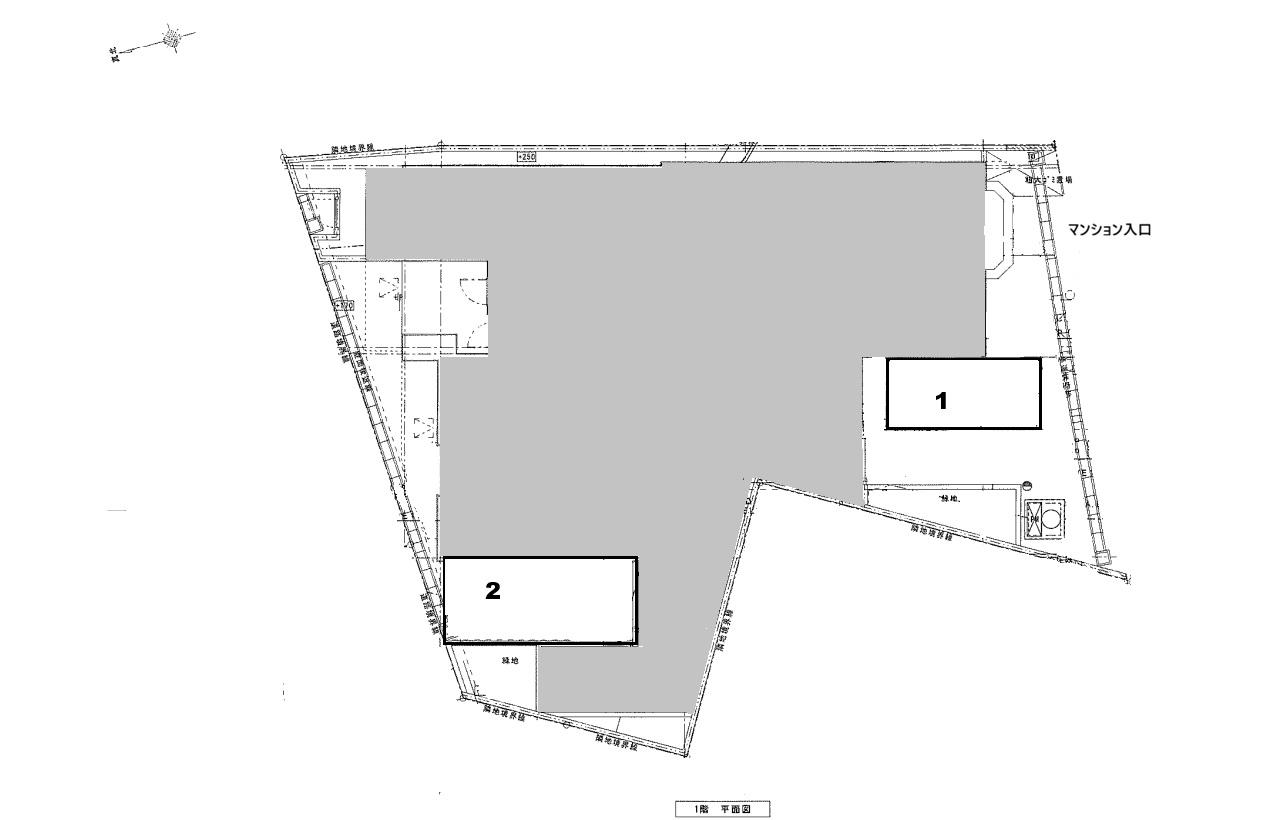 ラフィスタ西新井の駐車配置図