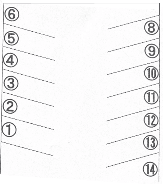 片パーキングの駐車配置図