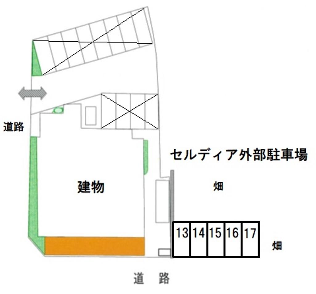 セルディア月極駐車場の駐車配置図