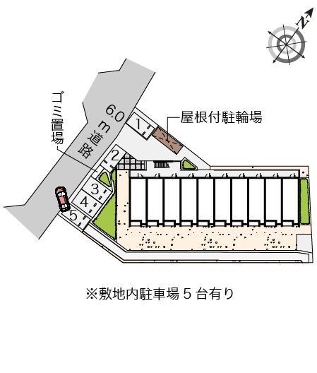 サンフラワーⅣ(55180)の駐車配置図