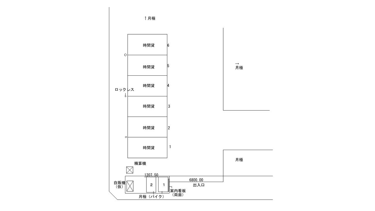 アイパーク伊勢原市高森第1の駐車配置図