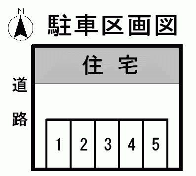 植喜駐車場の駐車配置図