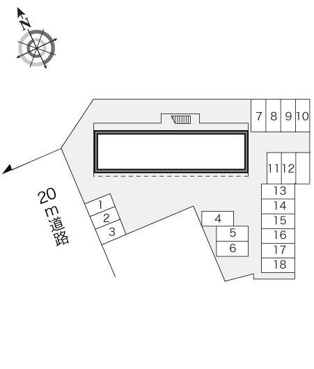 九年橋(15883)の駐車配置図