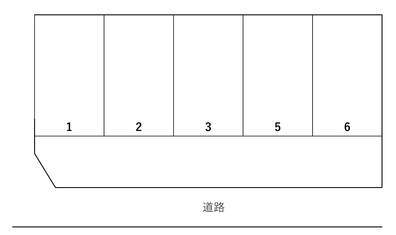 金沢市久安5丁目駐車場の駐車配置図