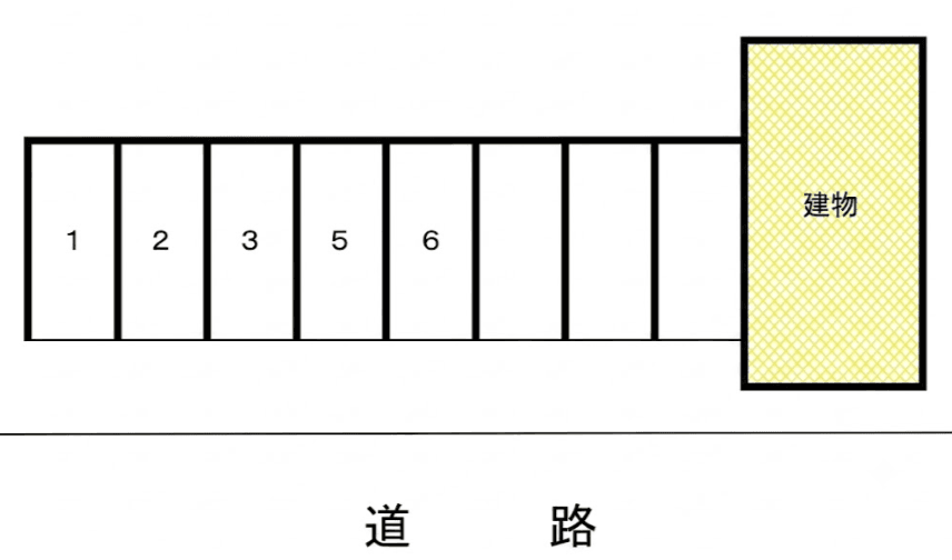 春日町月極駐車場の駐車配置図