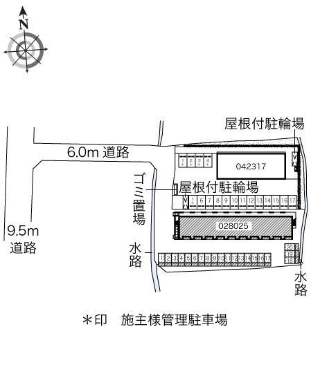 KE(28025)の駐車配置図