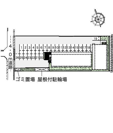 ラクレⅡ(42242)の駐車配置図