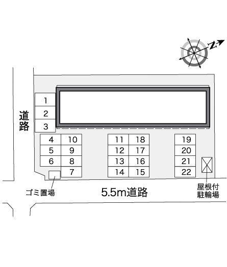 フーズフーⅡ(39781)の駐車配置図