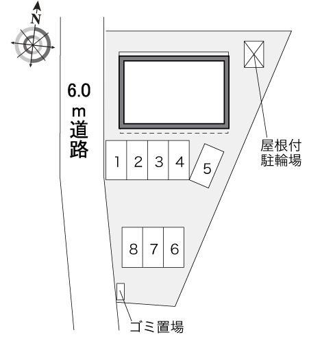 エクレール(34519)の駐車配置図