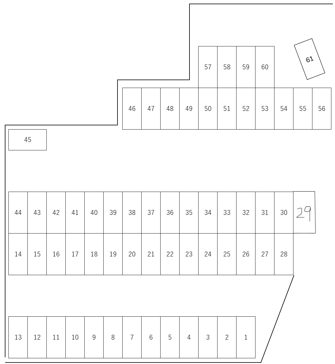 s-42の駐車配置図