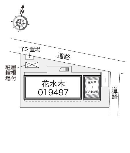 花水木Ⅱ(24985)の駐車配置図