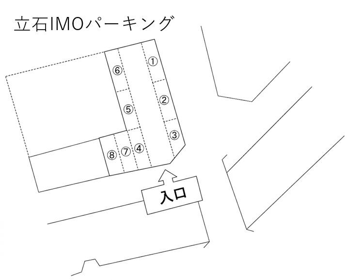 立石IMOパーキングの駐車配置図