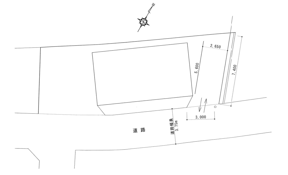 吉見園3-A 駐車場の駐車配置図