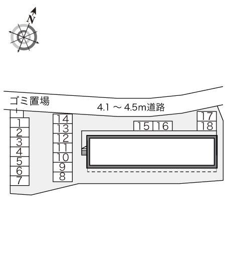 オオバ(15072)の駐車配置図