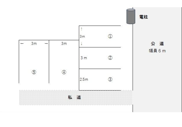 在家町16パーキングの駐車配置図