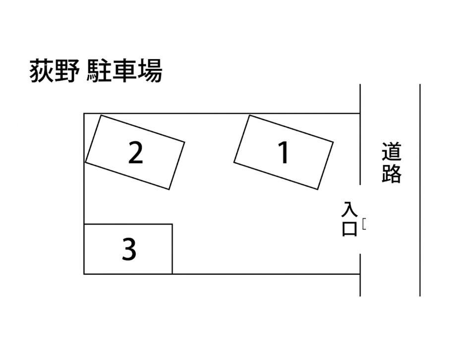荻野駐車場の駐車配置図