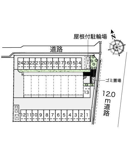 オンリーワン華(43771)の駐車配置図