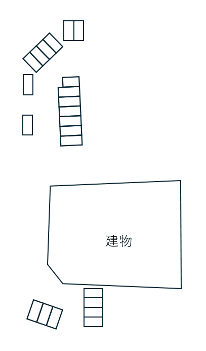 Plaisir A・B別駐車場の駐車配置図