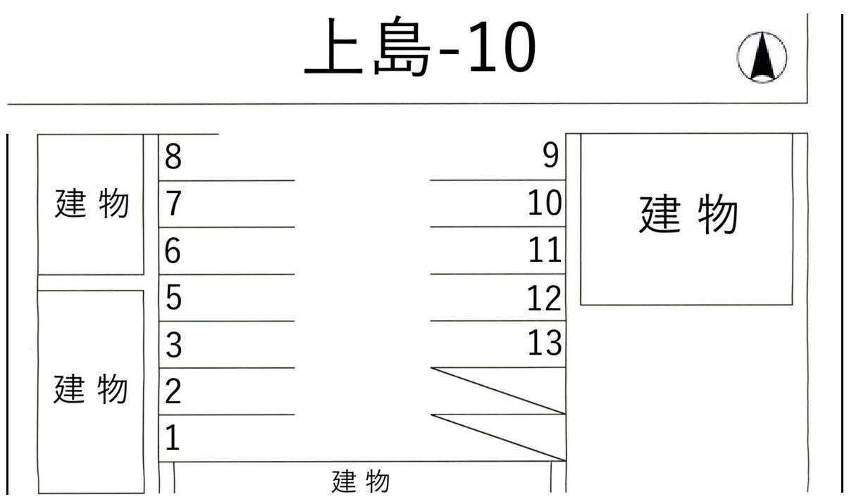 上島-10の駐車配置図
