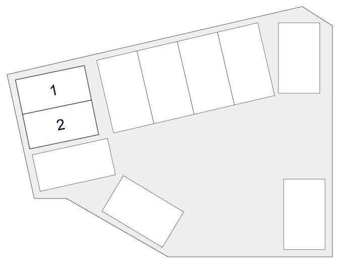 都島南通駐車場の駐車配置図