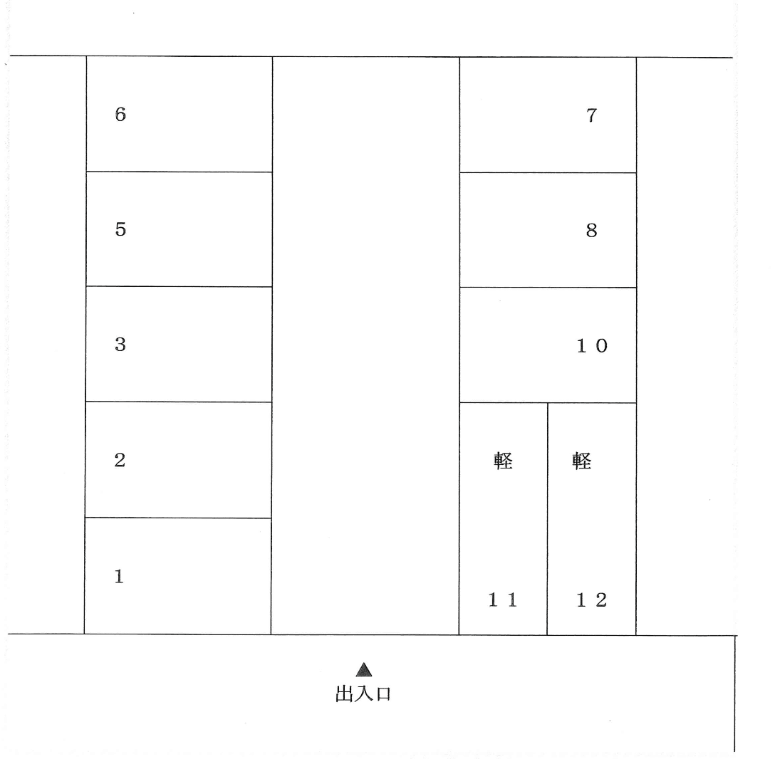 パーキングTHの駐車配置図