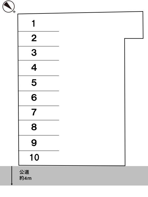 鈴沢駐車場の駐車配置図