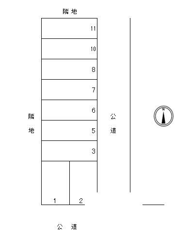 伊藤鶴舞パーキングの駐車配置図