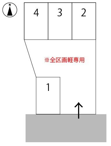 此花町駐車場の駐車配置図