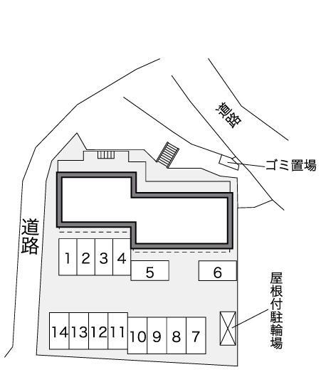 栗林(41405)の駐車配置図