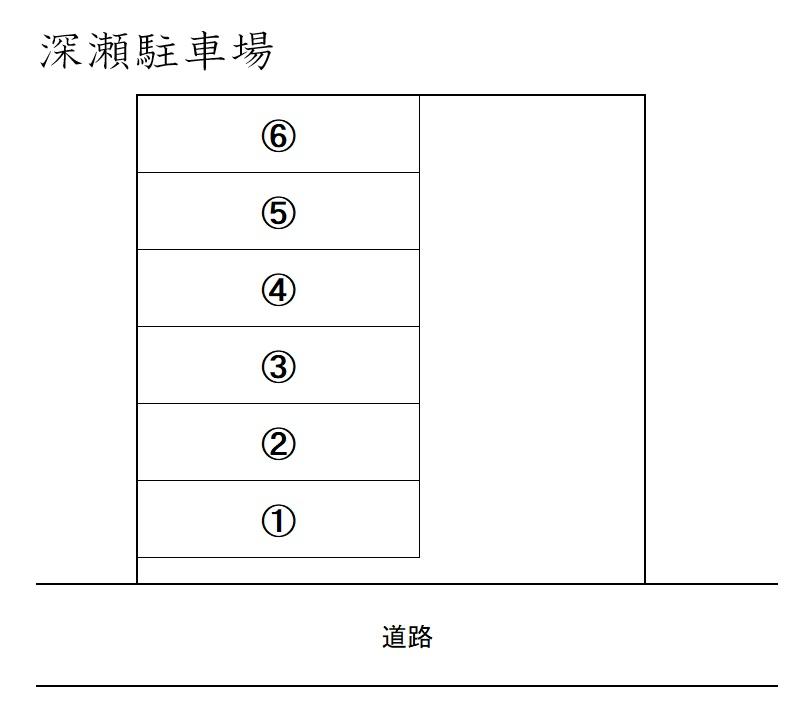 深瀬駐車場の駐車配置図