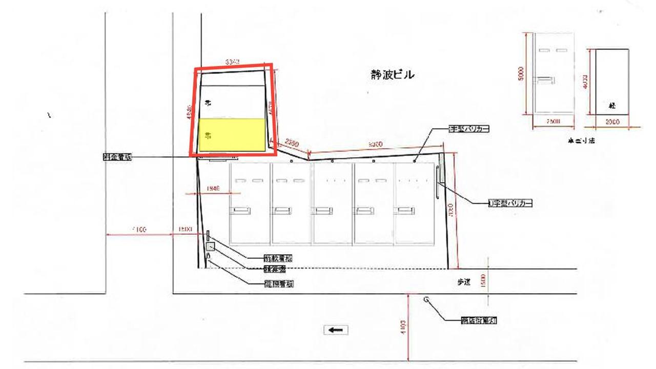 旗の台第2の駐車配置図