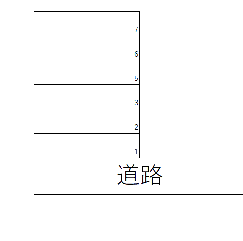 KEI駐車場の駐車配置図