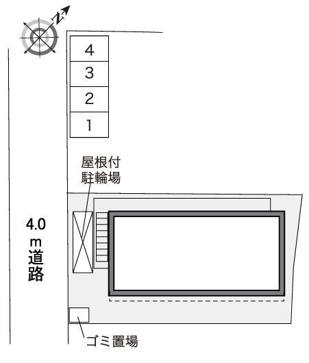 どうのもと(40395) 敷地外駐車場の駐車配置図