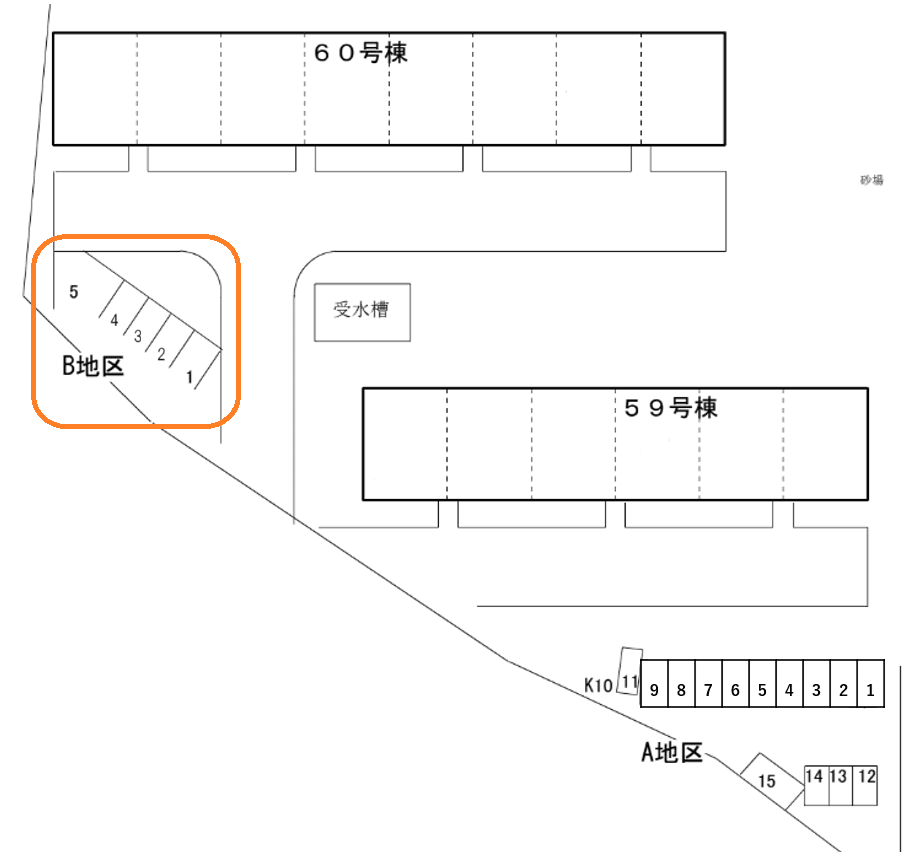 東照宮_B地区の駐車配置図