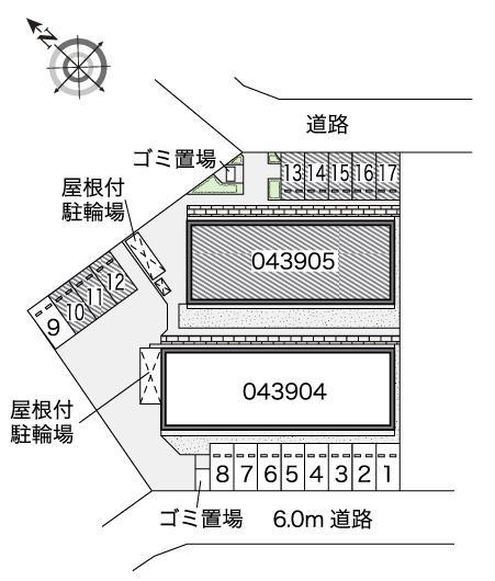 紫峰ヶ丘Ⅲ(43905)の駐車配置図