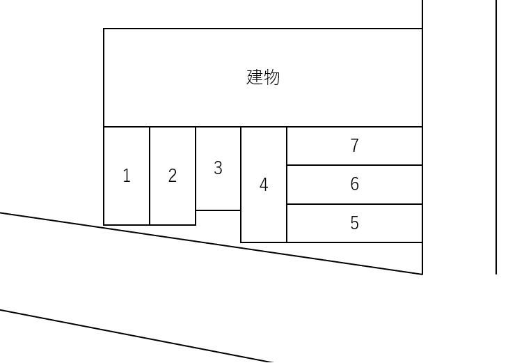 平和パーキングの駐車配置図