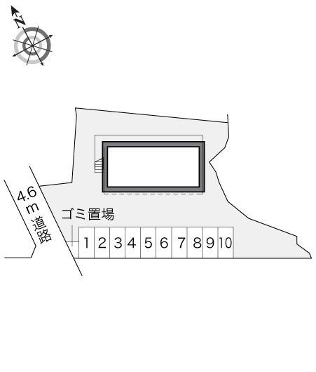 鷹岡(14971)の駐車配置図